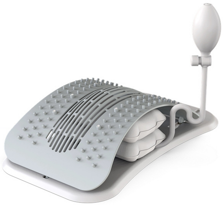 Trendy C 에어 수동 허리 스트레칭 기구 마사지 등 운동기구 가정용 일상곡선 허리강화 운동기구, 흰색, 1개