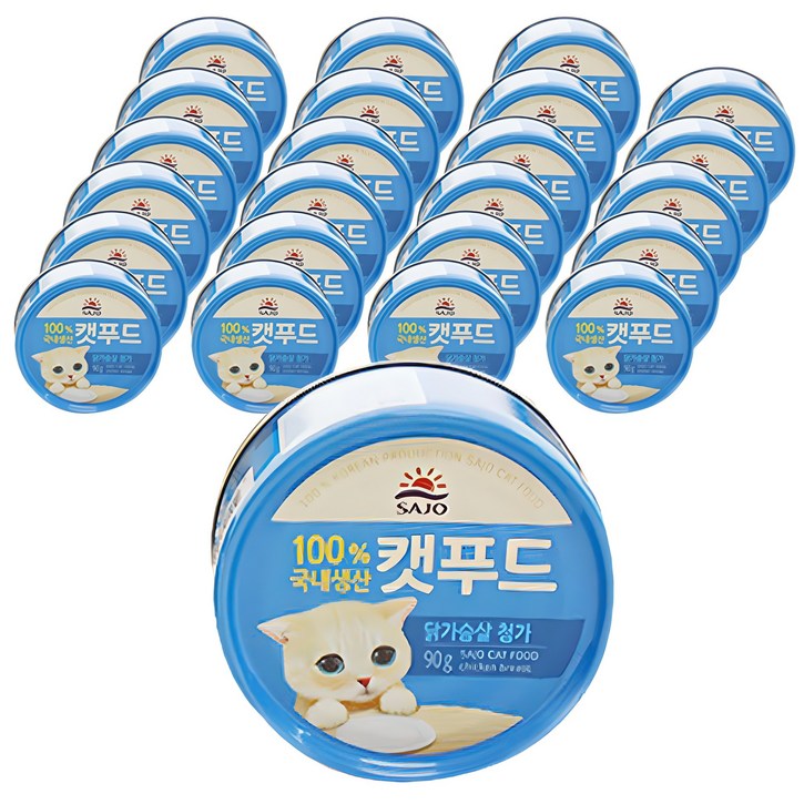 사조로하이캣푸드 고양이 간식캔