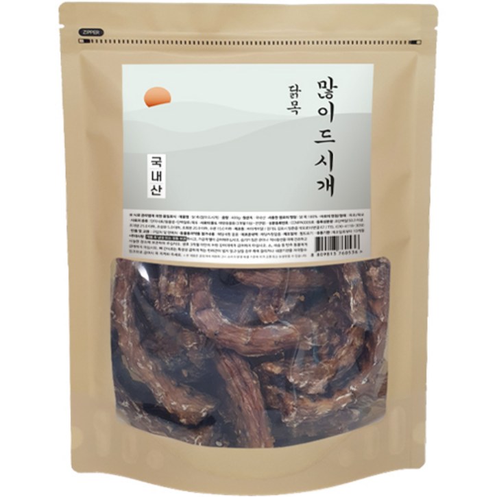 많이드시개 닭목 대용량 국내산 애견 수제간식, 닭목, 350g, 1개