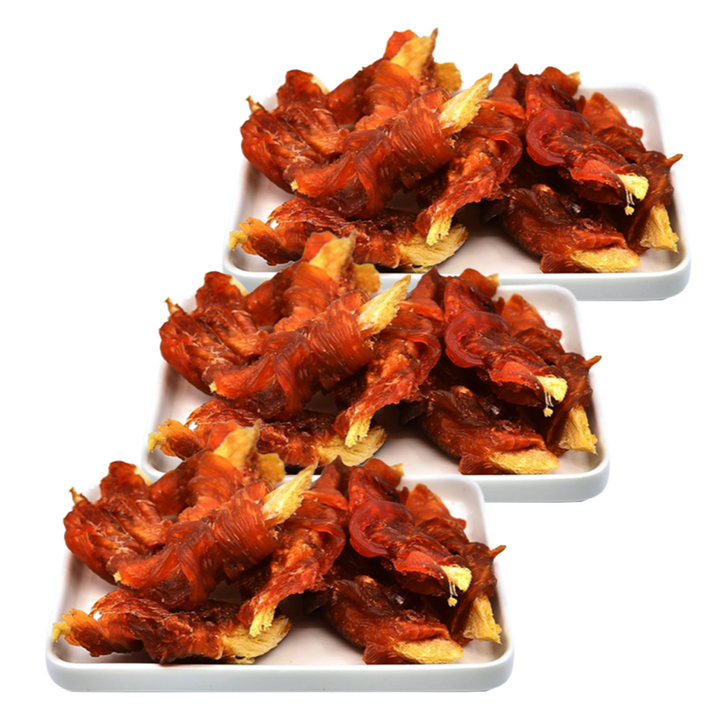 국내제작 북어와 오리를 한번에 북오말이 면역력 피모건강에 좋은 강아지 수제 간식, 북어오리, 70g, 3개