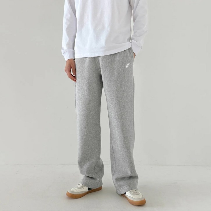 [당일발송] 나이키 NIKE 기모 바지 긴바지 트레이닝 와이드 플리스 팬츠 스포네틱