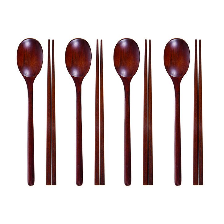 코멧 옻칠 나무수저 4인세트 코멧 옻칠 나무수저 4인세트
