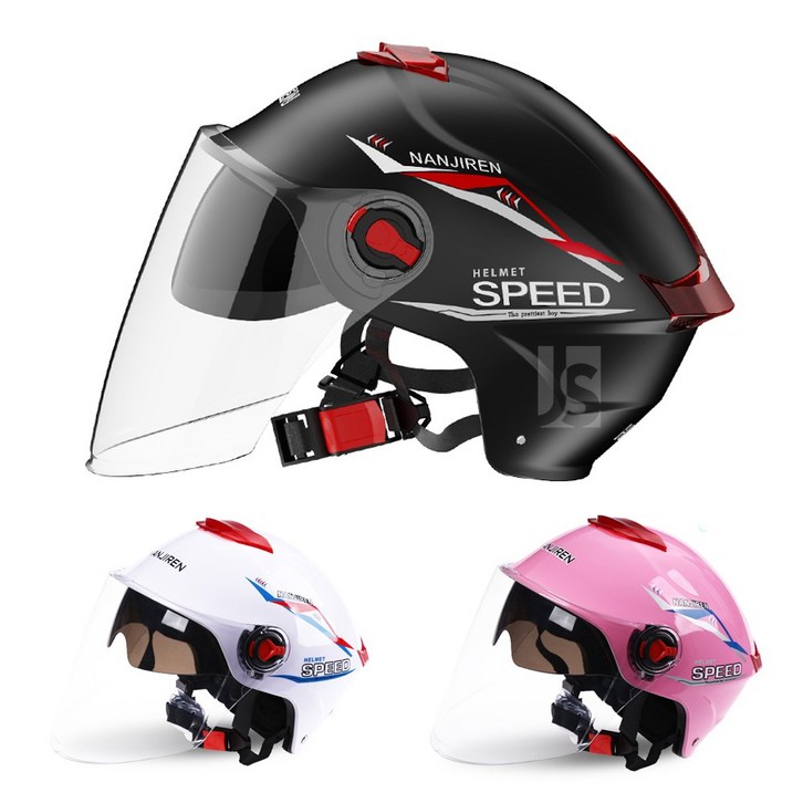 씨플 남녀공용 여성용 반모 스쿠터 바이크 오토바이 헬멧 Nanjiren