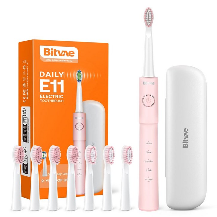 비트베이 E11 전동칫솔 가성비 진동칫솔 칫솔모8개포함 Bitvae Amazon베스트 비트베이 E11 전동칫솔 가성비 진동칫솔 칫솔모8개포함 Bitvae Amazon베스트