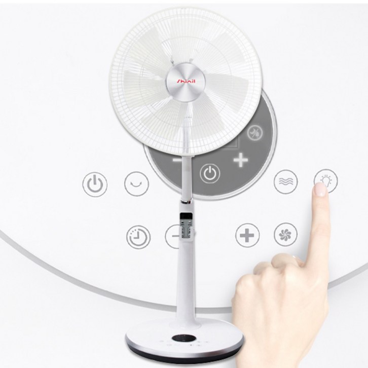 신일 리모컨 초미풍 조용한 저소음 스탠드 BLDC선풍기 아기 가정용 자동풍량조절 무소음, 리모컨선풍기