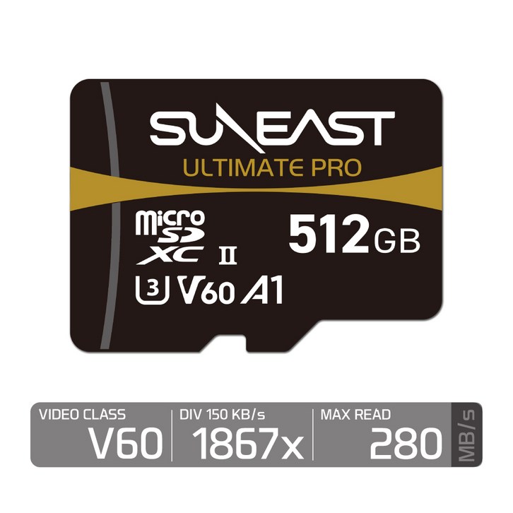 선이스트 얼티메이트 프로 마이크로SD V60 1867 배속 드론 SEMS2128G26G1F, 1개 선이스트 얼티메이트 프로 마이크로SD V60 1867 배속 드론 SEMS2128G26G1F, 1개