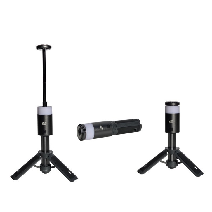 트랜스폼 랩스 캠핑랜턴 휴대용 충전식 LED 스탠드 포함, 1개, 블랙