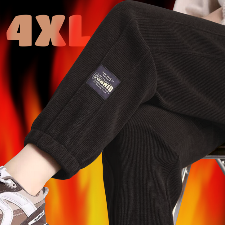 2XL4XL 비크네 빅사이즈 이중절개 코듀로이 조거팬츠