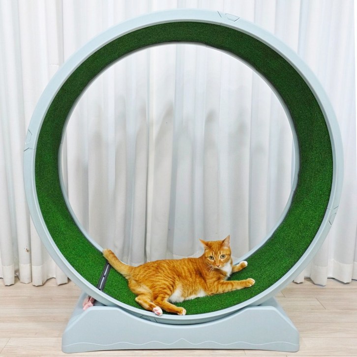 MAAH 고양이 간단조립 ABS 런닝 캣휠, 1개, 민트그레이