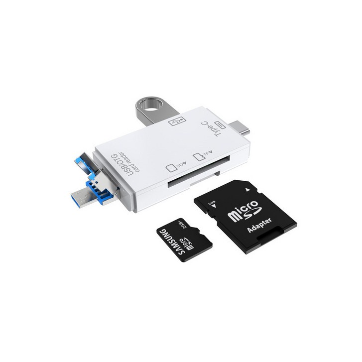 파인큐브 usb3.0 블랙박스 SD/TF 멀티 카드리더기 C-OTG3, 화이트 20230603