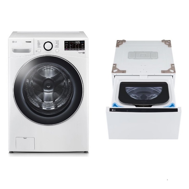LG전자 트롬 세탁기  트윈 미니워시 세트 F24WDWPX 24kg  4kg 방문설치