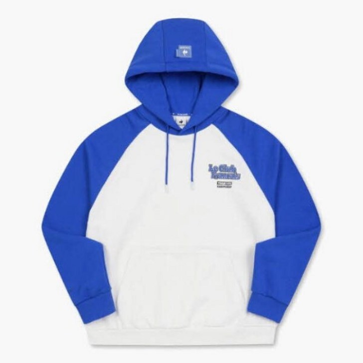 르꼬끄 후드티 UQC QP123LHD21BLU x어프어프 백그래픽 후드  BLU