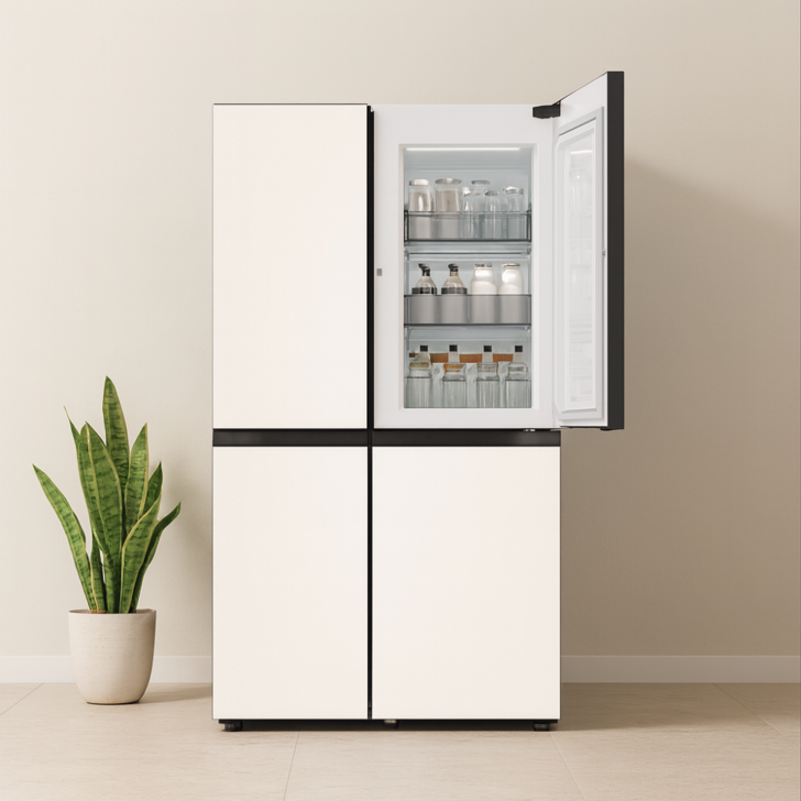 기사님설치 폐가전무상수거 LG전자 디오스 AI 오브제컬렉션 냉장고 매직스페이스 S836GBB122 베이지 글라스