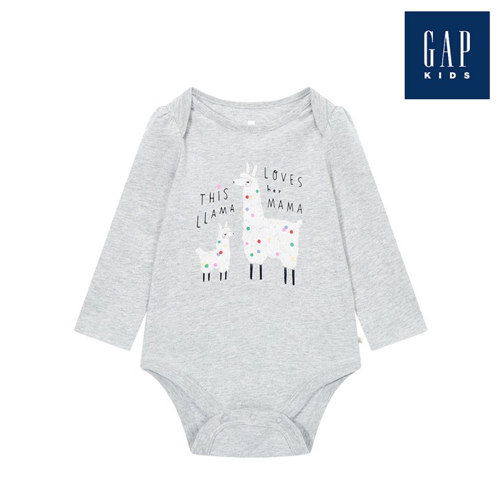 갭키즈 라마 그래픽 롱 슬리브 바디수트771549009MG