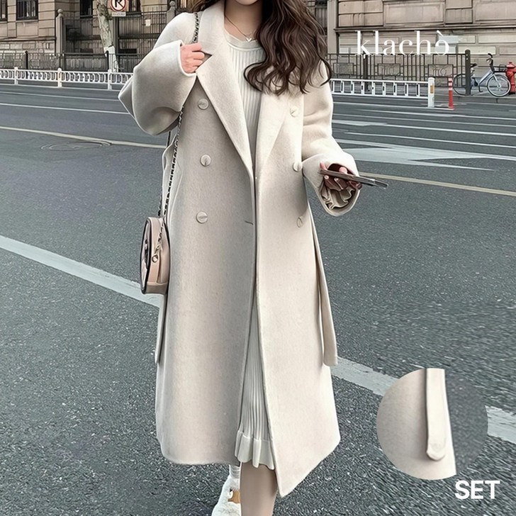 크리미데일리롱코트벨트 B6E