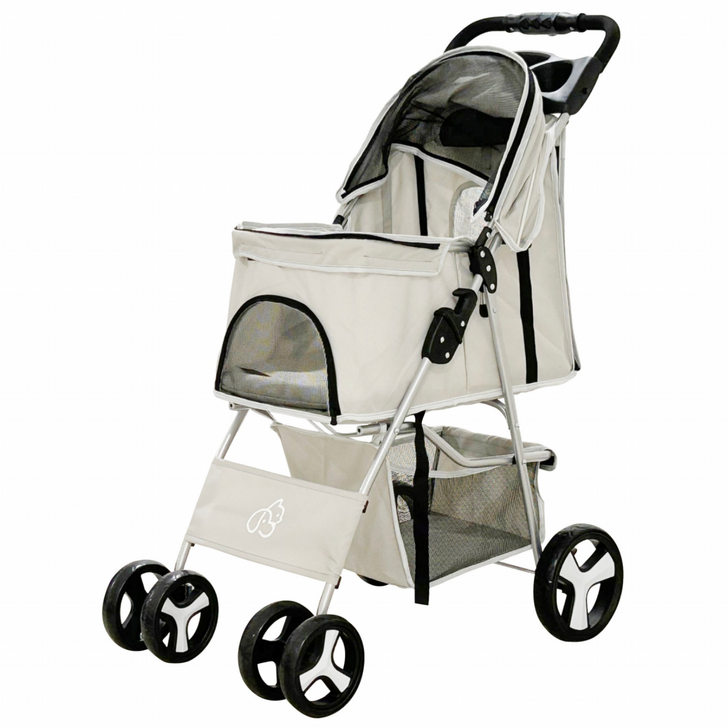 뽀또펫 경량 강아지 개모차 일체형 폴딩 펫 유모차