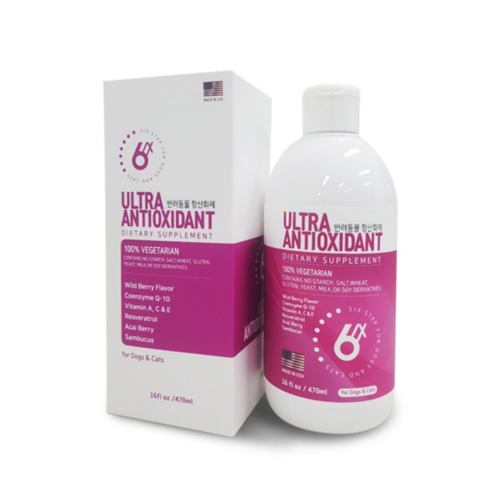 식스스텝 울트라 안티옥시던트 반려동물 항산화제 470ml
