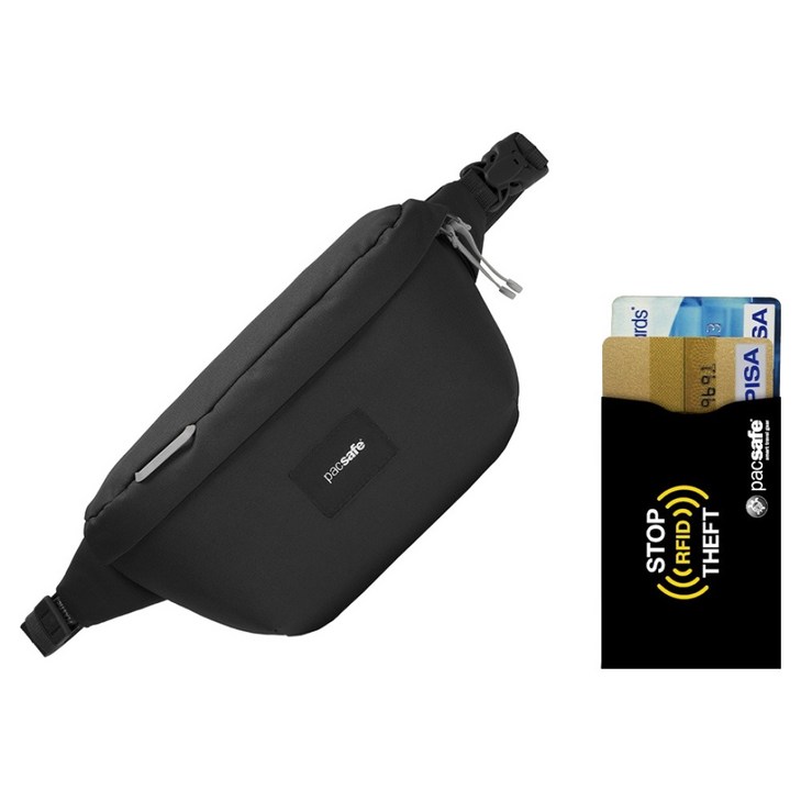 팩세이프 GO 슬링백 도난방지가방  RFID차단 카드슬리브 세트