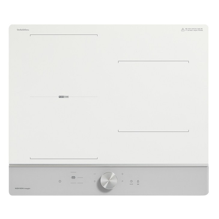 나비엔매직 인덕션 전기레인지 2분할 화이트  라이트 그레이 3구, ERI5233AF, 빌트인