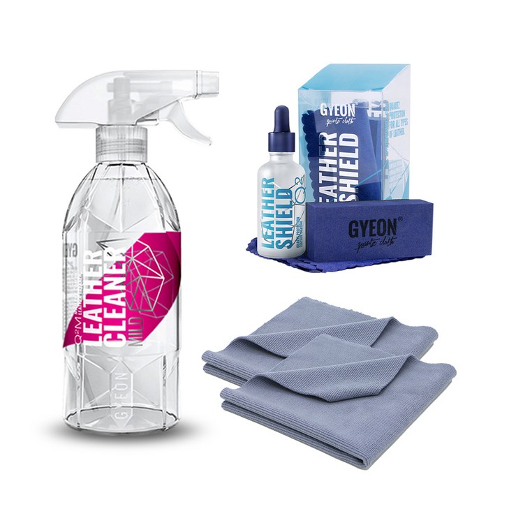 기온 레더쉴드 50ml  레더마일드 500ml  다용도 타월 랜덤발송 2p