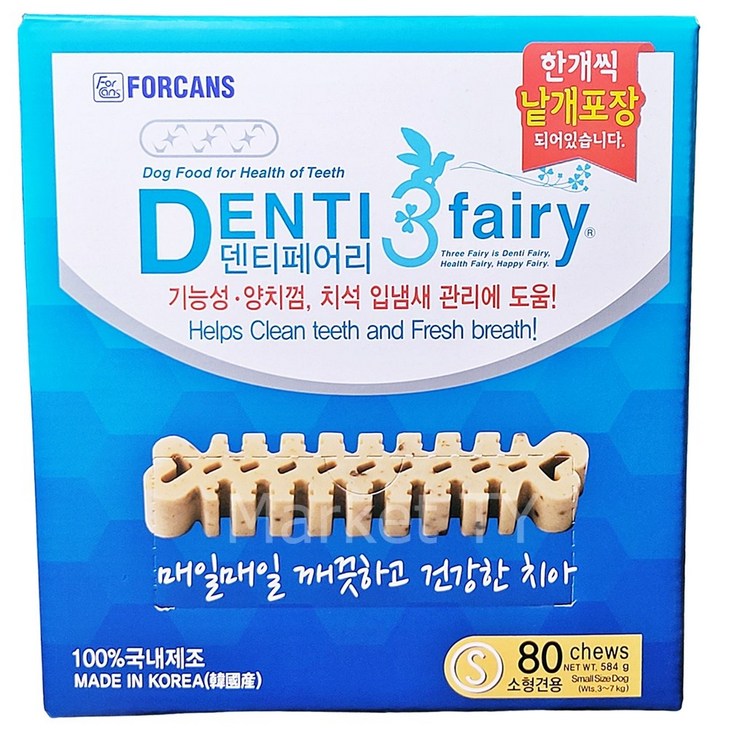 포켄스 덴티페어리 디스펜서 덴탈껌 S 80개입, 1개, 단일상품 포켄스 덴티페어리 디스펜서 덴탈껌 S 80개입, 1개, 단일상품