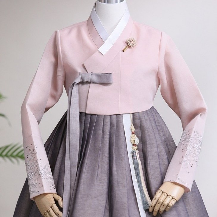 한복대여 한복82 인디브라운 한복 세트