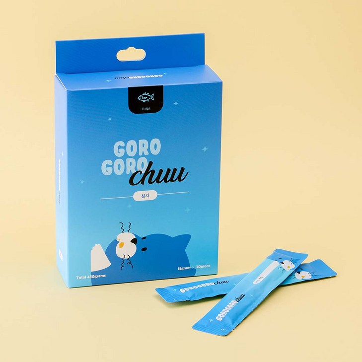 고로고로츄 짜먹는 고양이 간식 대용량 츄르 15g, 연어, 15g, 60개 고로고로츄 짜먹는 고양이 간식 대용량 츄르 15g, 연어, 15g, 60개
