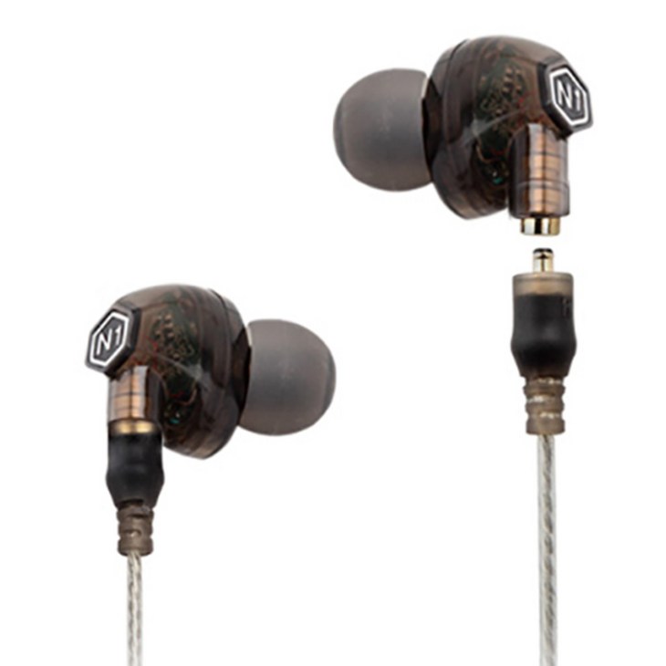 로랜텍 VJJB 프리미엄 인이어, N1, 투명블랙