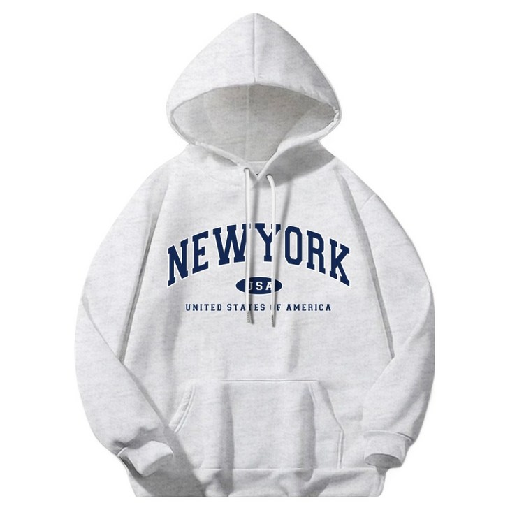 일루소 뉴욕USA 소프트 특양면 후드티