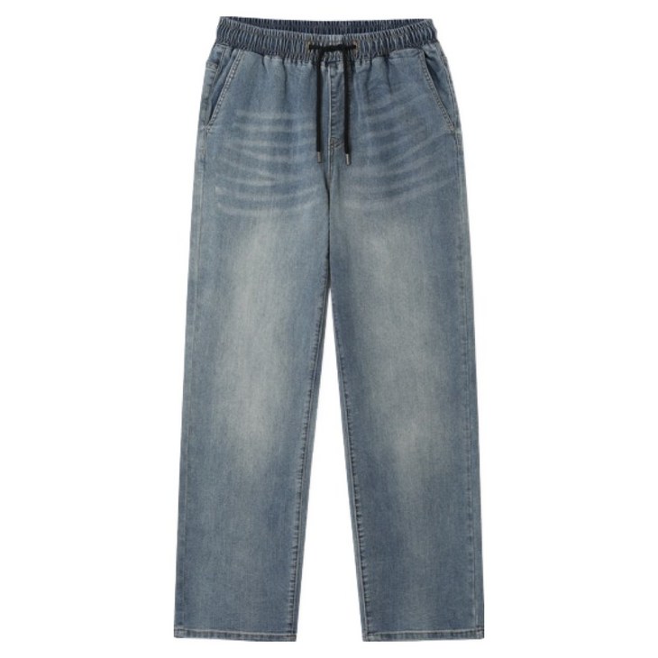 엠엔씨 남성용 베이직워싱 세미와이드 밴딩 청바지 MDIP852BJ