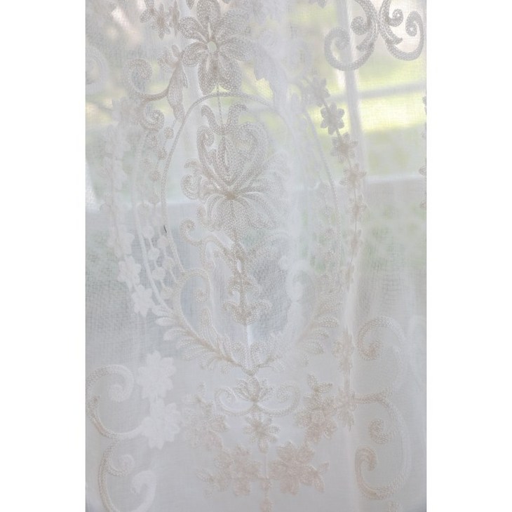 다올데코 고급 자수 쉬폰 3종 선택 나비주름속커튼 세로 270cm까지 맞춤제작 길이무료연장 271cm이상 견적요청