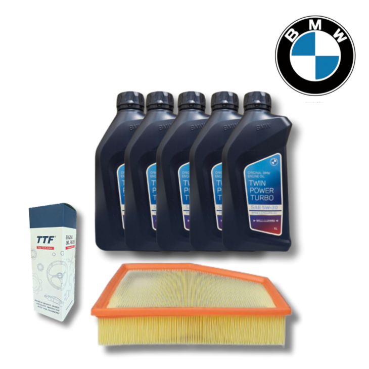 순정 BMW 5시리즈 G30 5W30 엔진오일  TTF오일필터  에어필터 세트