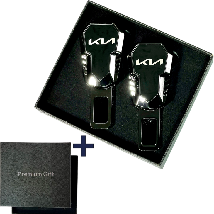 카블린 고품질 기아 안전벨트클립 2P세트 전차종 호환 연장클립 첫차선물 임신 카시트 필수템, 2개