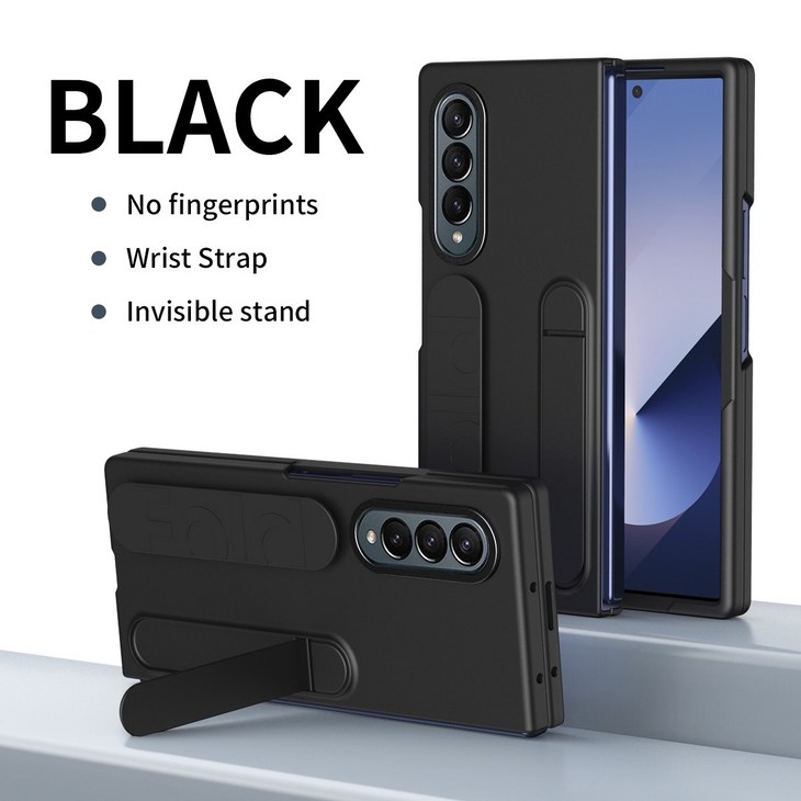 갤럭시 Z 폴드34567 호환 실리콘 그립케이스 with 스탠드 필림 휴대폰 케이스  수납 거치대 풀백 케이스