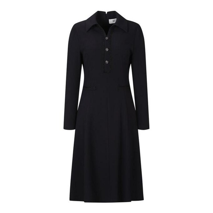 베스띠벨리 주름배색카라원피스BAOAC2502NA 베스띠벨리 주름배색카라원피스BAOAC2502NA