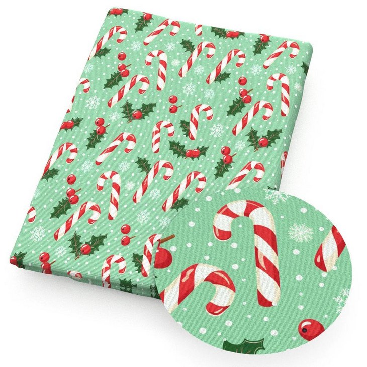 크리스마스 트리 패치 워크 인쇄 폴리 에스터 코튼 원단 티슈 바느질 퀼트 직물 재료