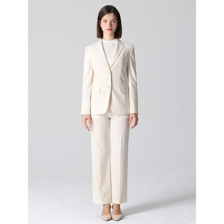 리스트 2SET 슬림 투버튼 재킷스트레이트 팬츠 2종세트  택가격 416000원