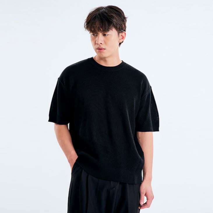 크램프 남성용 썸머 니트 반팔티