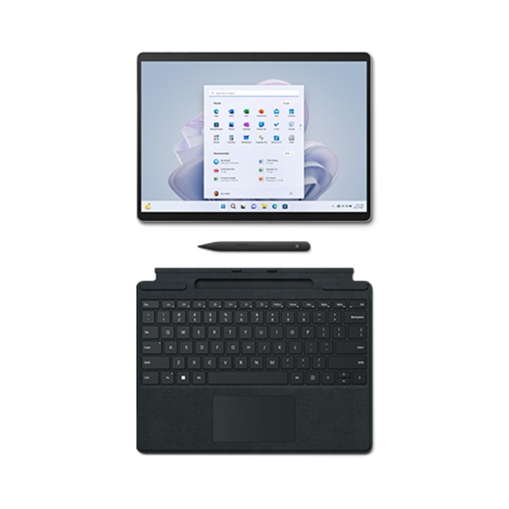 마이크로소프트 서피스 프로9 노트북 13  키보드 블랙  슬림펜 2