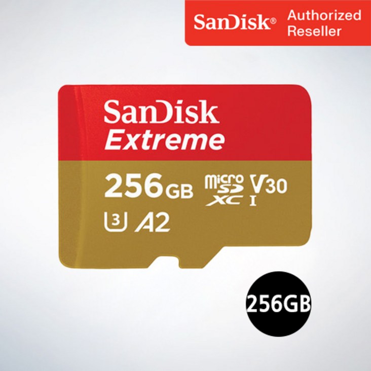 샌디스크마이크로sd 샌디스크 마이크로 SD카드 SDXC Extreme 익스트림 QXAV 256GB