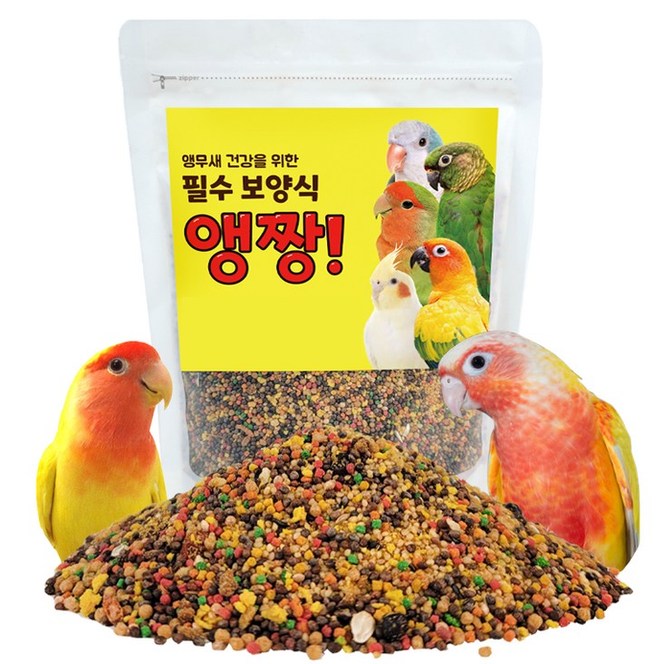 리프패럿 앵무새 필수 보양식 앵짱, 500g, 1개 리프패럿 앵무새 필수 보양식 앵짱, 500g, 1개