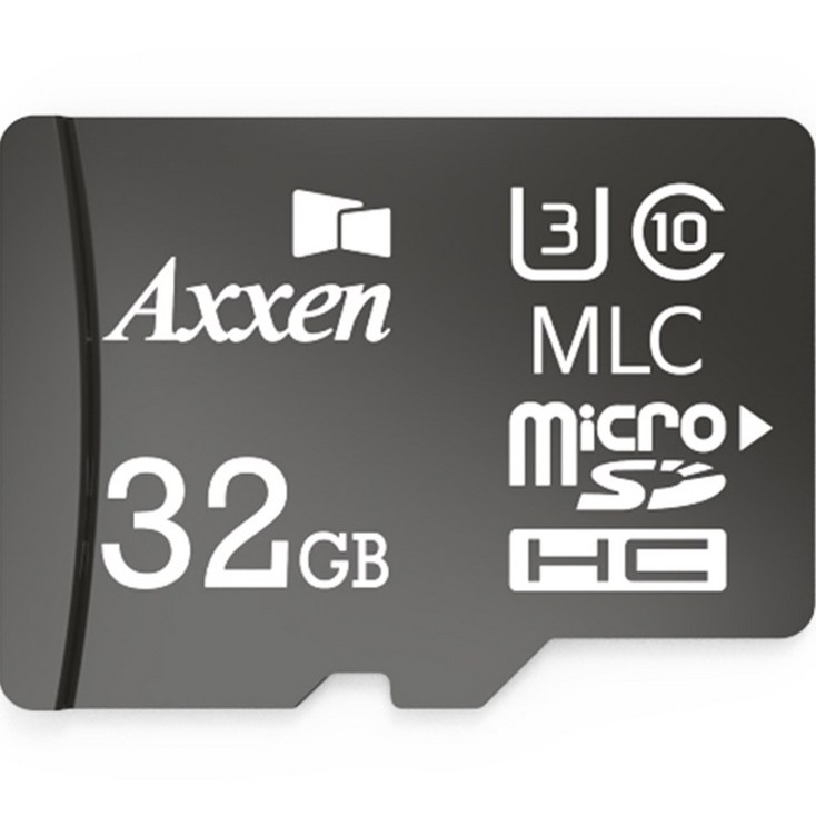 액센 블랙박스용 MSD Black MLC U3 Class10 마이크로 SD 카드, 32GB - 투데이밈