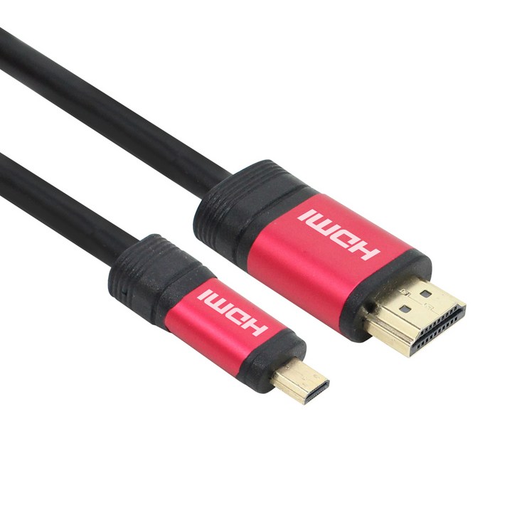 넥시 레드메탈 MICRO HDMI V2.0 모니터케이블 - 투데이밈