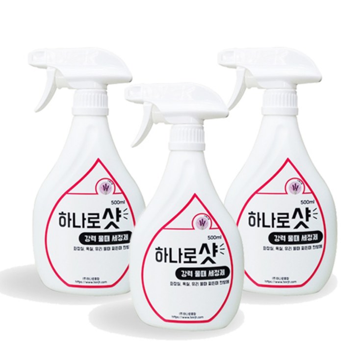 하나로샷 강력 물때세정제, 500ml, 3개 하나로샷 강력 물때세정제, 500ml, 3개
