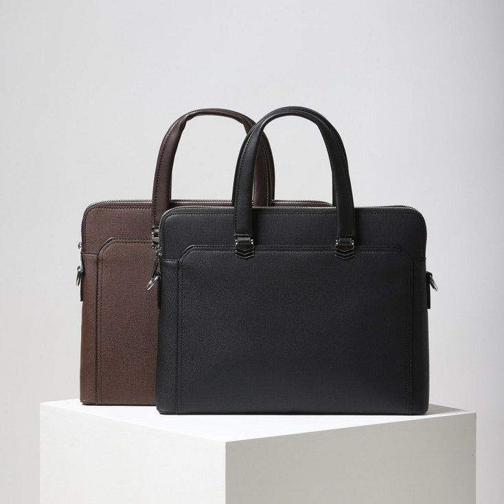 스웰비 가죽 서류가방 크로스백 브리프케이스 노트북 사무용 직장인 가방 모델A