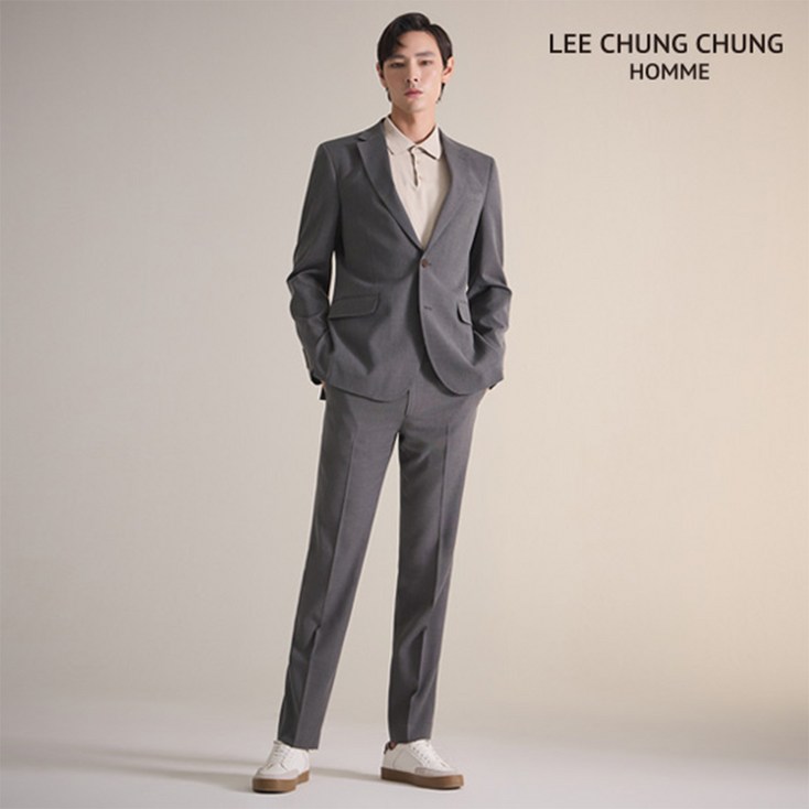 이청청옴므 남성용 SS 프리미엄 클래식 수트 상하의 세트