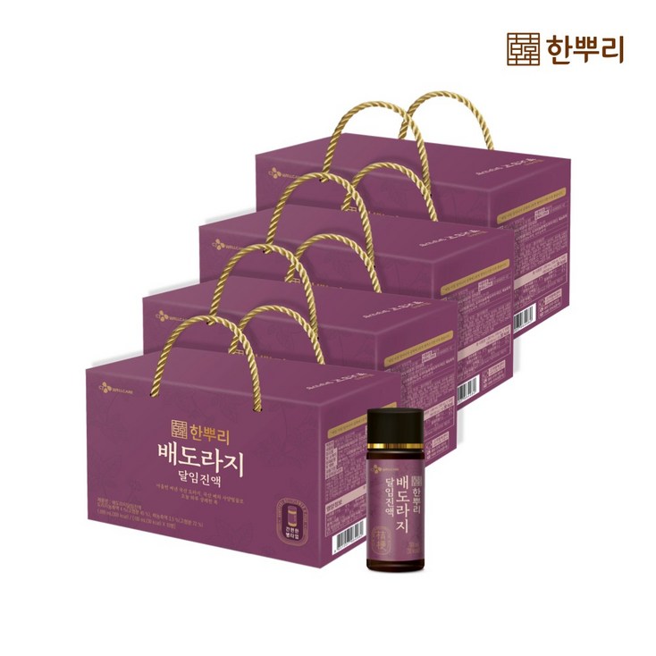 CJ웰케어 한뿌리 배도라지 10병 4박스, 100ml, 40개