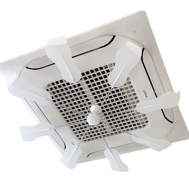 코어템코리아 올트팬 히터바람개비 에어컨바람개비 바람개비 무동력 날개 바람막이 천장형 공기순환팬, 올트팬PRO화이트, 1개