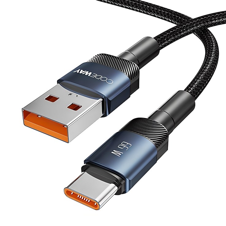 코드웨이 USB AC타입 고속 충전케이블, 1.2m, 블루, 1개