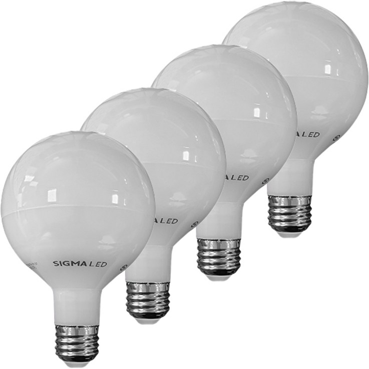시그마LED 빔볼구 롱타입 E26 8W, 전구색, 4개 시그마LED 빔볼구 롱타입 E26 8W, 전구색, 4개